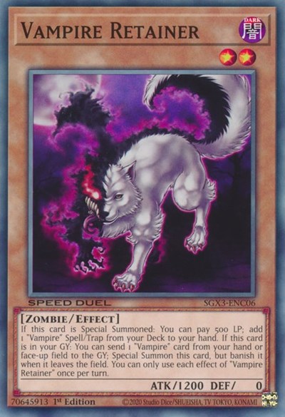Vampire Retainer (SGX3-ENC06) [Speed Duel GX: Duelists of Shadows]
