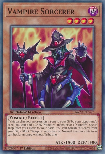 Vampire Sorcerer (SGX3-ENC07) [Speed Duel GX: Duelists of Shadows]