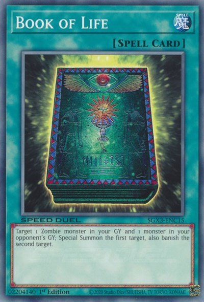 Book of Life (SGX3-ENC15) [Speed Duel GX: Duelists of Shadows]