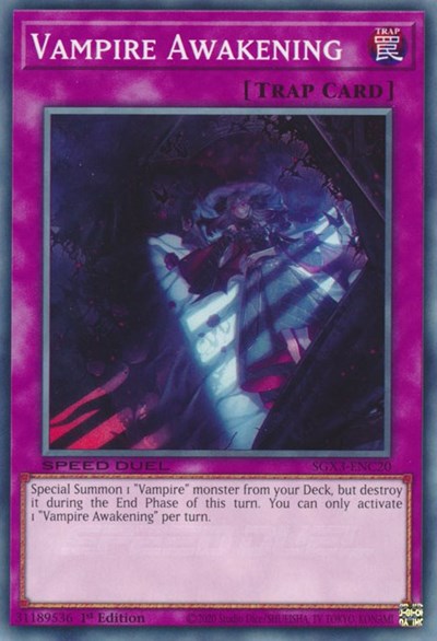 Vampire Awakening (SGX3-ENC20) [Speed Duel GX: Duelists of Shadows]