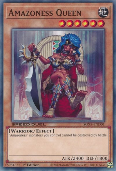Amazoness Queen (SGX3-END01) [Speed Duel GX: Duelists of Shadows]