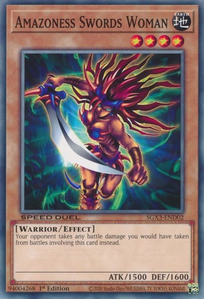 Amazoness Swords Woman (SGX3-END02) [Speed Duel GX: Duelists of Shadows]