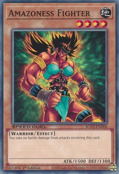 Amazoness Fighter (SGX3-END06) [Speed Duel GX: Duelists of Shadows]