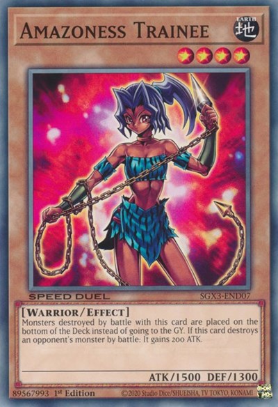 Amazoness Trainee (SGX3-END07) [Speed Duel GX: Duelists of Shadows]