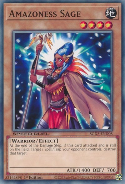 Amazoness Sage (SGX3-END08) [Speed Duel GX: Duelists of Shadows]