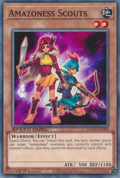 Amazoness Scouts (SGX3-END09) [Speed Duel GX: Duelists of Shadows]