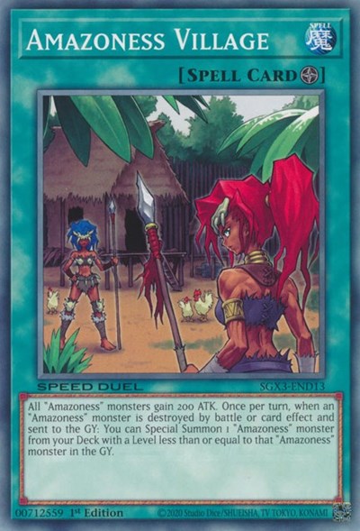 Amazoness Village (SGX3-END13) [Speed Duel GX: Duelists of Shadows]