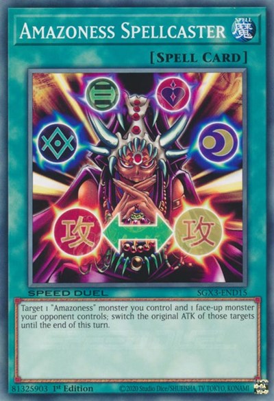 Amazoness Spellcaster (SGX3-END15) [Speed Duel GX: Duelists of Shadows]