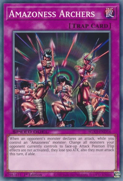 Amazoness Archers (SGX3-END16) [Speed Duel GX: Duelists of Shadows]