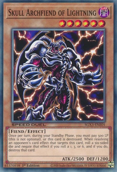 Skull Archfiend of Lightning (SGX3-ENE01) [Speed Duel GX: Duelists of Shadows]