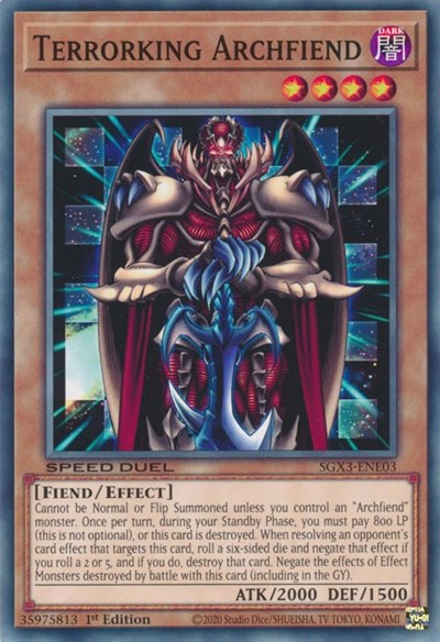 Terrorking Archfiend (SGX3-ENE03) [Speed Duel GX: Duelists of Shadows]
