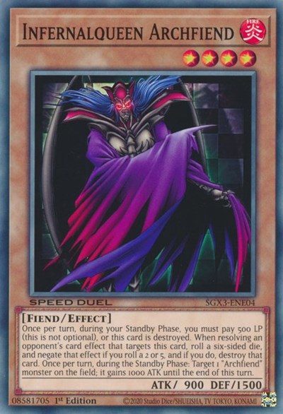 Infernalqueen Archfiend (SGX3-ENE04) [Speed Duel GX: Duelists of Shadows]
