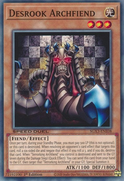 Desrook Archfiend (SGX3-ENE08) [Speed Duel GX: Duelists of Shadows]