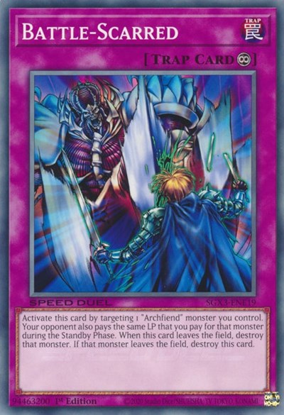 Battle-Scarred (SGX3-ENE19) [Speed Duel GX: Duelists of Shadows]