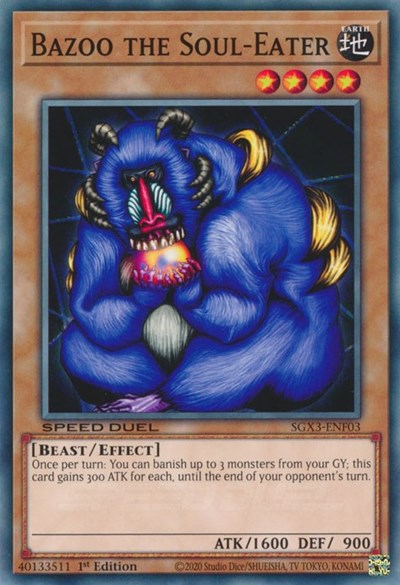 Bazoo the Soul-Eater (SGX3-ENF03) [Speed Duel GX: Duelists of Shadows]