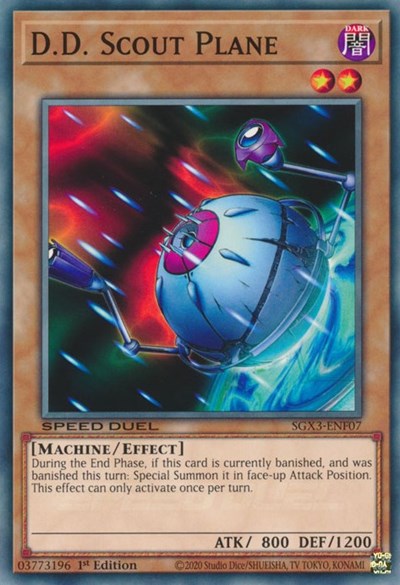 D.D. Scout Plane (SGX3-ENF07) [Speed Duel GX: Duelists of Shadows]