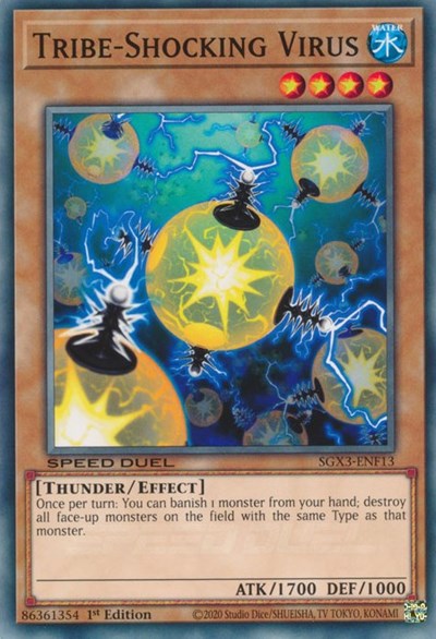Tribe-Shocking Virus (SGX3-ENF13) [Speed Duel GX: Duelists of Shadows]