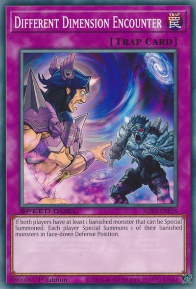 Different Dimension Encounter (SGX3-ENF18) [Speed Duel GX: Duelists of Shadows]