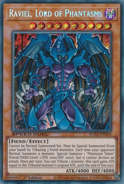 Raviel, Lord of Phantasms (SGX3-ENG03) [Speed Duel GX: Duelists of Shadows]