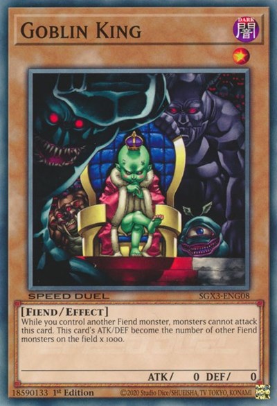 Goblin King (SGX3-ENG08) [Speed Duel GX: Duelists of Shadows]