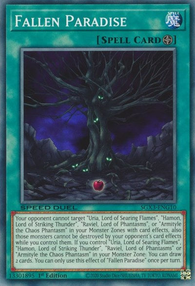 Fallen Paradise (SGX3-ENG10) [Speed Duel GX: Duelists of Shadows]