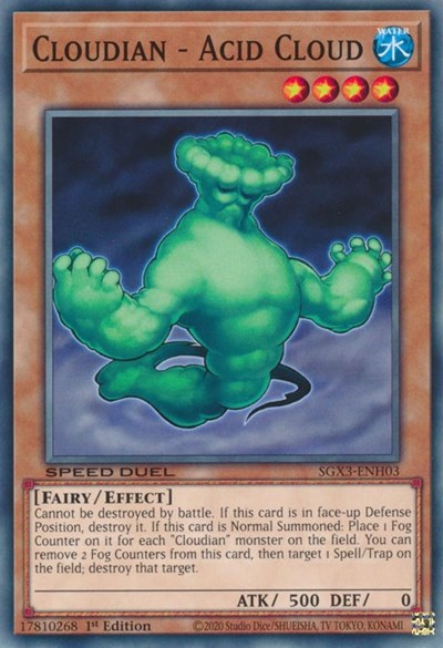 Cloudian - Acid Cloud (SGX3-ENH03) [Speed Duel GX: Duelists of Shadows]