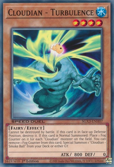 Cloudian - Turbulence (SGX3-ENH07) [Speed Duel GX: Duelists of Shadows]