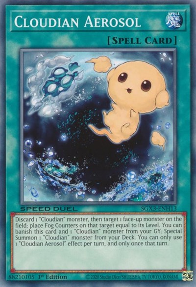 Cloudian Aerosol (SGX3-ENH13) [Speed Duel GX: Duelists of Shadows]