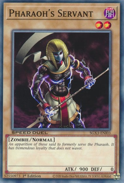 Pharaoh's Servant (SGX3-ENI03) [Speed Duel GX: Duelists of Shadows]