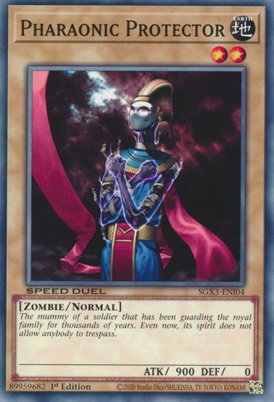 Pharaonic Protector (SGX3-ENI04) [Speed Duel GX: Duelists of Shadows]