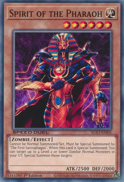 Spirit of the Pharaoh (SGX3-ENI05) [Speed Duel GX: Duelists of Shadows]