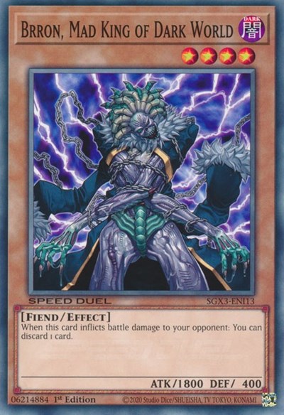 Brron, Mad King of Dark World (SGX3-ENI13) [Speed Duel GX: Duelists of Shadows]