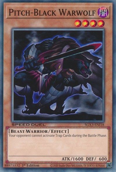 Pitch-Black Warwolf (SGX3-ENI18) [Speed Duel GX: Duelists of Shadows]