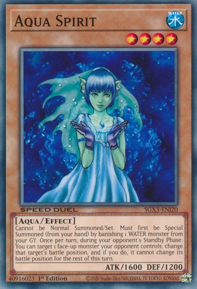Aqua Spirit (SGX3-ENI20) [Speed Duel GX: Duelists of Shadows]