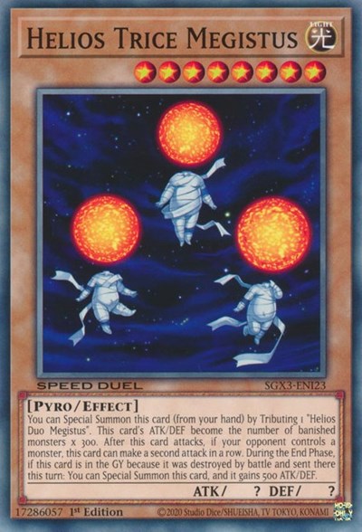 Helios Trice Megistus (SGX3-ENI23) [Speed Duel GX: Duelists of Shadows]