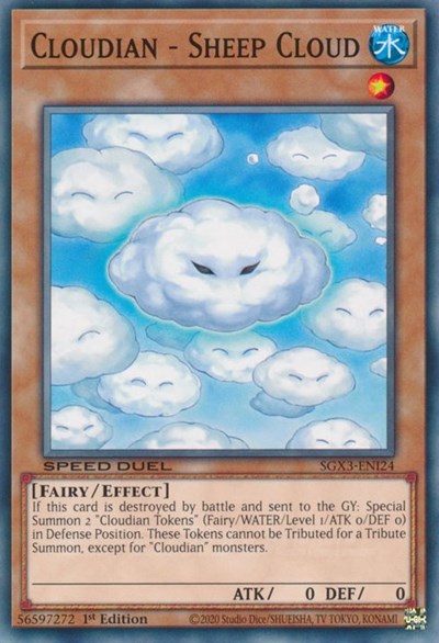 Cloudian - Sheep Cloud (SGX3-ENI24) [Speed Duel GX: Duelists of Shadows]