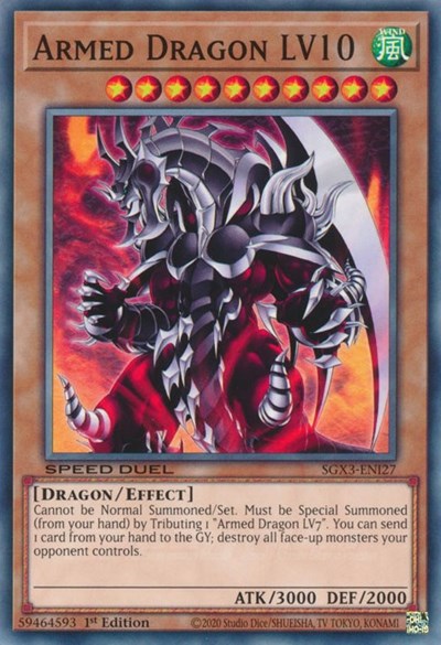 Armed Dragon LV10 (SGX3-ENI27) [Speed Duel GX: Duelists of Shadows]