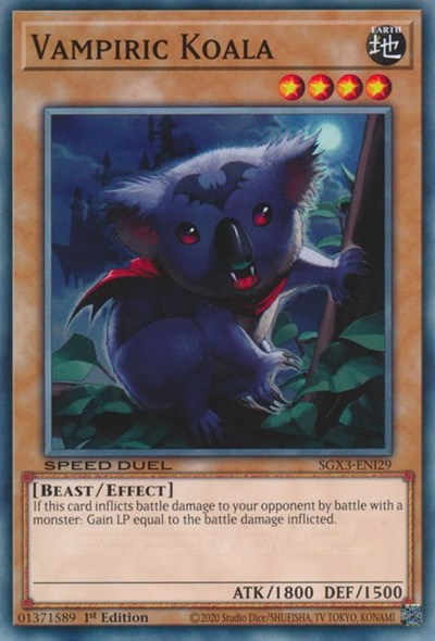 Vampiric Koala (SGX3-ENI29) [Speed Duel GX: Duelists of Shadows]