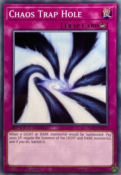 Chaos Trap Hole (SGX3-ENI35) [Speed Duel GX: Duelists of Shadows]