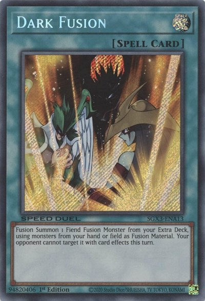 Dark Fusion (Secret Rare) (SGX3-ENA13) [Speed Duel GX: Duelists of Shadows]