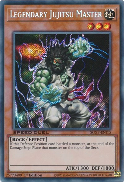 Legendary Jujitsu Master (Secret Rare) (SGX3-ENI15) [Speed Duel GX: Duelists of Shadows]