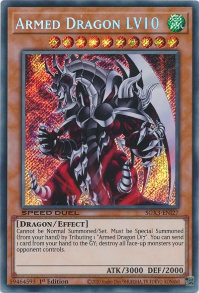 Armed Dragon LV10 (Secret Rare) (SGX3-ENI27) [Speed Duel GX: Duelists of Shadows]