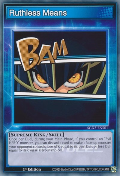Ruthless Means (SGX3-ENS01) [Speed Duel GX: Duelists of Shadows]