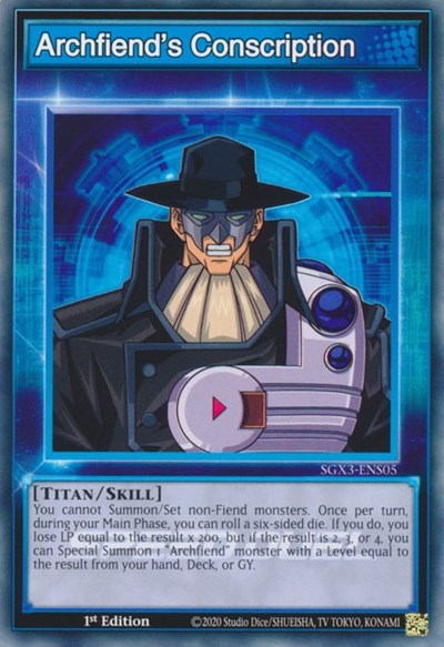 Archfiend's Conscription (SGX3-ENS05) [Speed Duel GX: Duelists of Shadows]