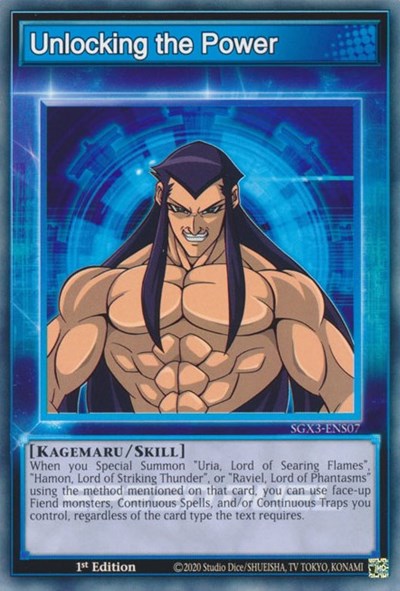 Unlocking the Power (SGX3-ENS07) [Speed Duel GX: Duelists of Shadows]