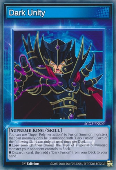 Dark Unity (SGX3-ENS09) [Speed Duel GX: Duelists of Shadows]