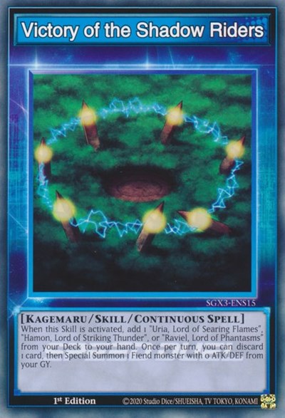 Victory of the Shadow Riders (SGX3-ENS15) [Speed Duel GX: Duelists of Shadows]