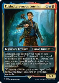 Edgin, Larcenous Lutenist (1242) [Secret Lair Drop Series]
