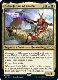 Sidar Jabari of Zhalfir (5) [Commander: March of the Machine]