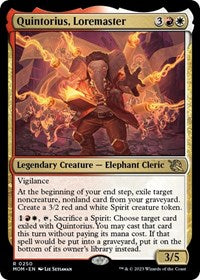 Quintorius, Loremaster (250) [March of the Machine]